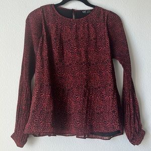 Zara Animal Print Blouse
